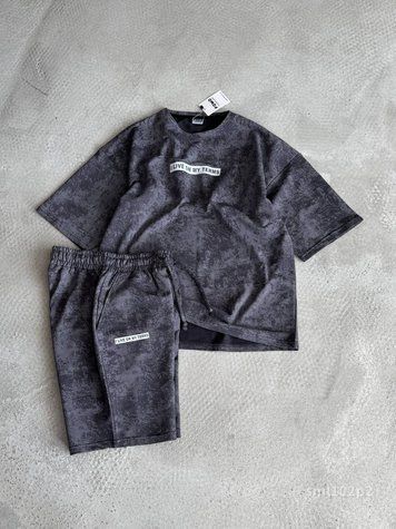 Костюм Футболка шорти чоловічий оверсайз SML sml102p2-xl фото