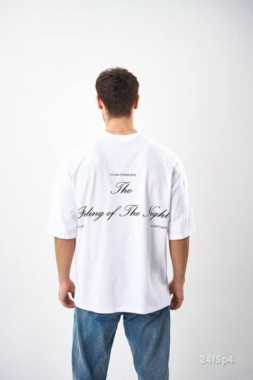 Футболка з принтом чоловіча оверсайз 24f5p4-XL фото