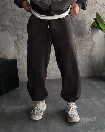 Спортивні джогери чоловічі зимові DUAL FLEECE pjok2-XL фото