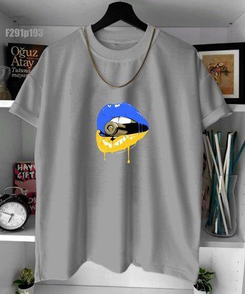 Футболка з принтом f291p193-XL фото