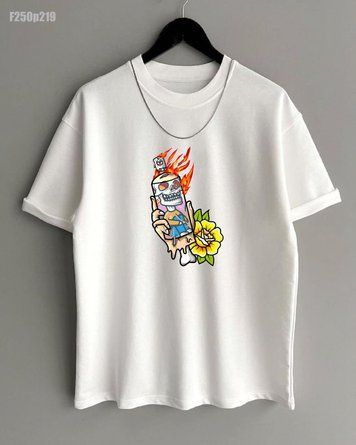 Футболка з принтом f250p219-XL фото