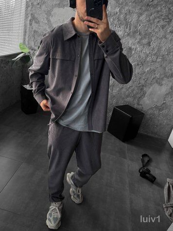 Комплект чоловічий сорочка штани LUIV luiv1-XL фото
