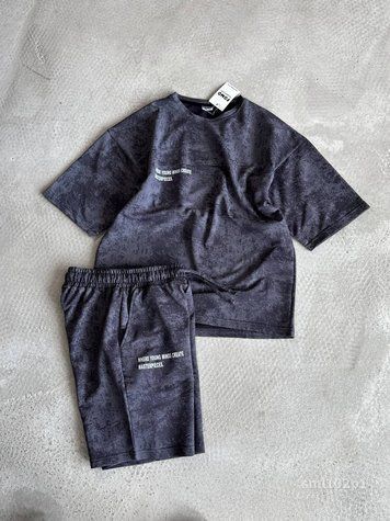 Костюм Футболка шорти чоловічий оверсайз SML sml102p1-xl фото