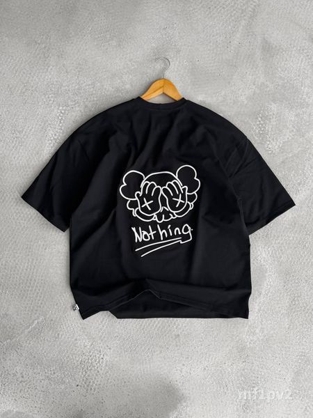 Футболка Nothing чоловіча оверсайз з вишивкою mf1pv2-XL фото