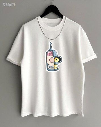 Футболка з принтом f250p177-XL фото