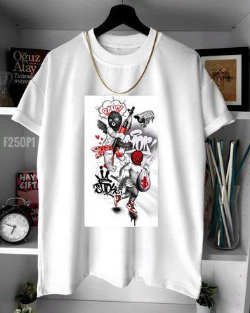 Футболка з принтом F250P1-XL фото