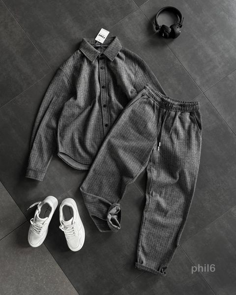 Комплект чоловічий сорочка штани TWEED FORM phil6-XL фото