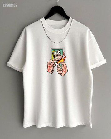 Футболка з принтом f250p182-XL фото