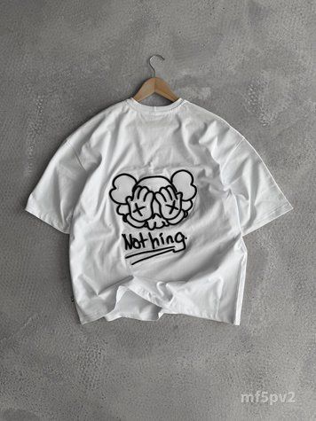 Футболка Nothing чоловіча оверсайз з вишивкою mf5pv2-XL фото