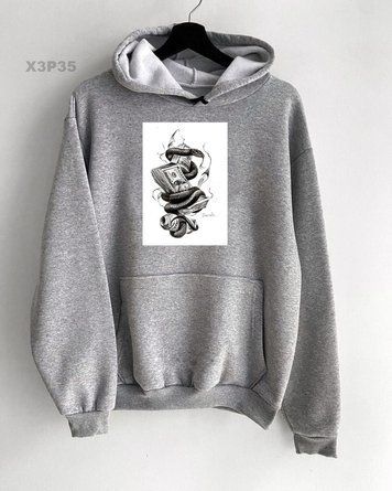 Худі з принтом Fomo X5P35-XL фото