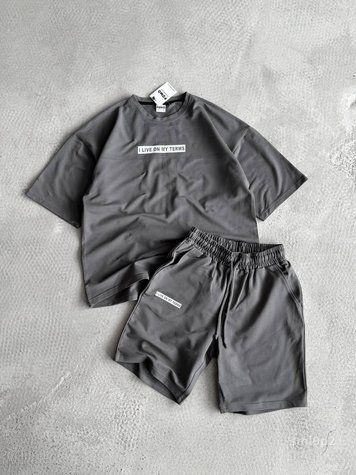 Костюм Футболка шорти чоловічий оверсайз SML sml9p2-xl фото