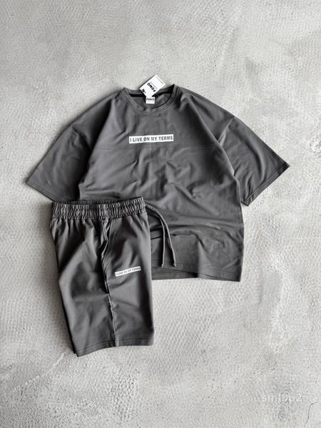 Костюм Футболка шорти чоловічий оверсайз SML sml9p2-xl фото