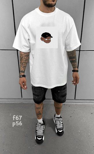Футболка з принтом f67p56-XL фото