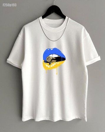 Футболка з принтом f250p193-XL фото