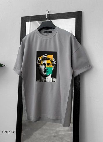Футболка з принтом f291p238-XL фото