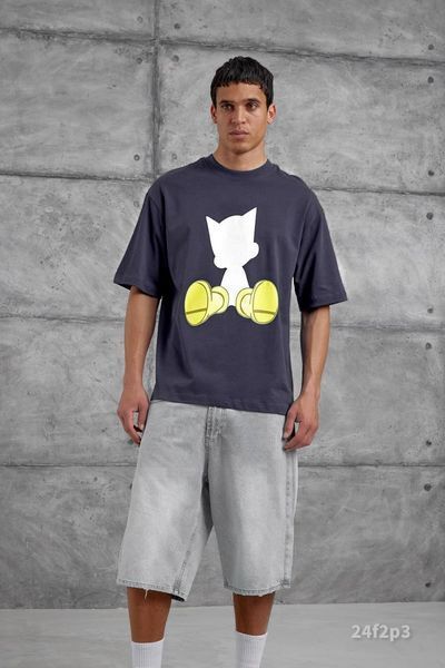Футболка з принтом чоловіча оверсайз 24f2p3-XL фото