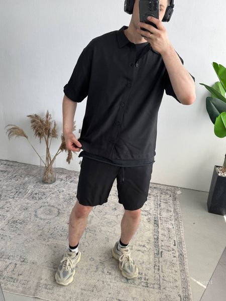 Чоловічий комплект ЛІАМ з сорочки та шорт літній liam1-XL фото