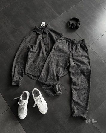 Комплект чоловічий сорочка штани TWEED FORM phil4-XL фото