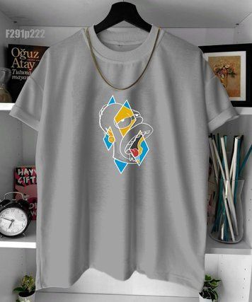 Футболка з принтом f291p222-XL фото