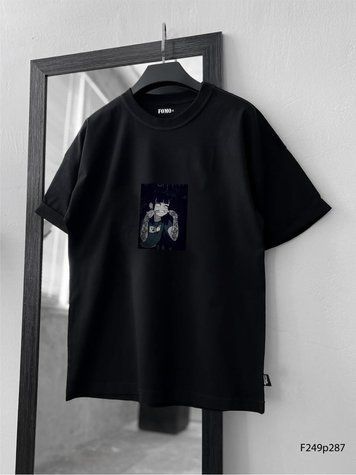Футболка з принтом f249p287-XL фото