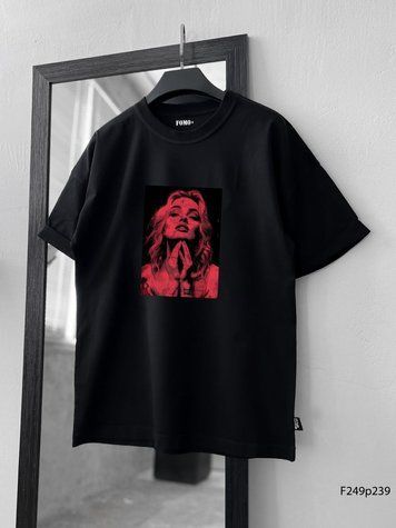 Футболка з принтом f249p239-XL фото