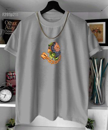 Футболка з принтом f291p211-XL фото