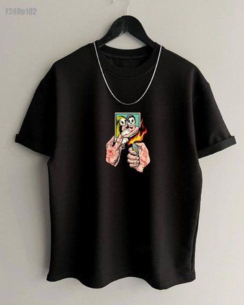 Футболка з принтом f249p182-XL фото