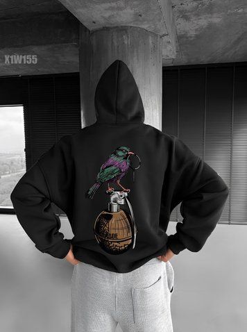 Худі з принтом Fomo x1w155-XL фото