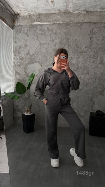 Жіночий костюм кофта на блискавці штани CALMA _1485gr-l фото