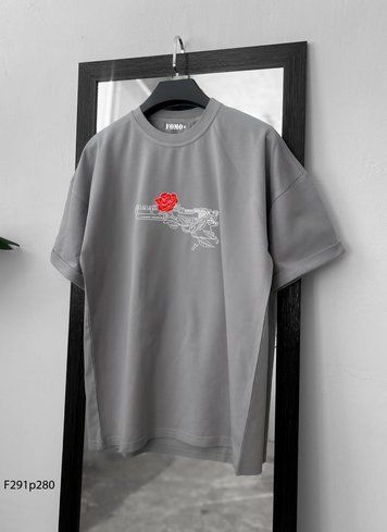 Футболка з принтом f291p280-XL фото