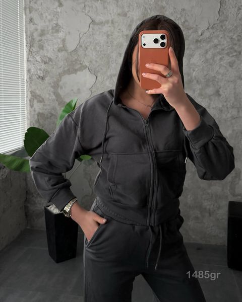 Жіночий костюм кофта на блискавці штани CALMA _1485gr-l фото