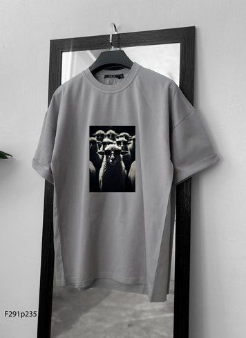 Футболка з принтом f291p235-XL фото