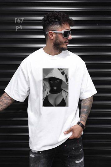 Футболка з принтом f67p4-XL фото