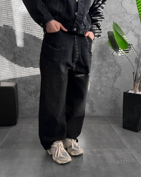 Джинси чоловічі BLACK FADE LOOSE p11b-30 фото